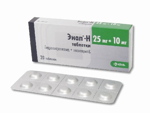 Энап-h 20 шт. таблетки