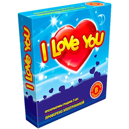 Презервативы i love you 3 шт.