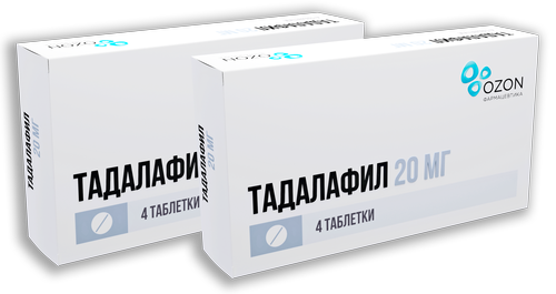 Набор из 2-х упаковок Тадалафил 20мг №4 со скидкой!