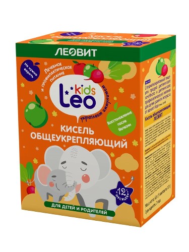 Leo kids кисель для детей общеукрепляющий 12 гр 5 шт. пакет
