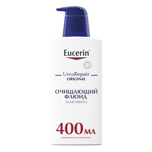 Купить Eucerin urea repair original очищающий флюид 400 мл цена