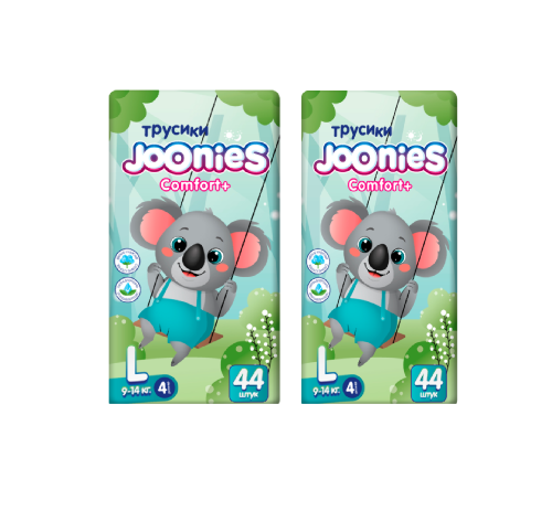 Набор из 2х уп. JOONIES COMFORT+ ПОДГУЗНИКИ-ТРУСИКИ ДЛЯ ДЕТЕЙ L/9-14КГ N44
