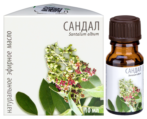 Масло эфирное сандал 10 мл в индивидуальной упаковке