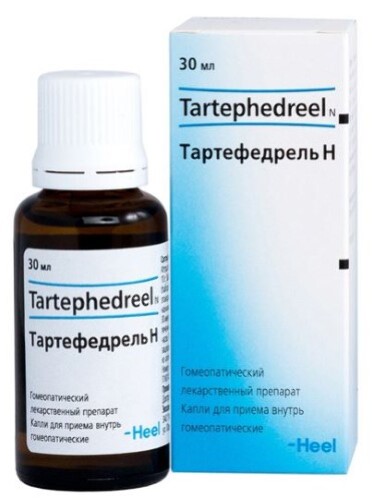 Купить Тартефедрель н капли для приема внутрь гомеопатического применения 30 мл цена