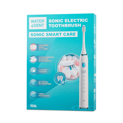 Купить Waterdent зубная щетка электрическая звуковая sonic smart care цена