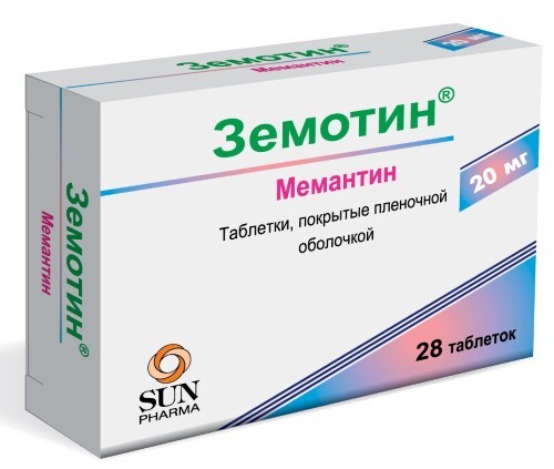 Земотин 20 мг 28 шт. таблетки, покрытые пленочной оболочкой