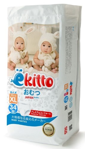 Купить Ekitto подгузники-трусики для детей xl/12+ 34 шт. цена