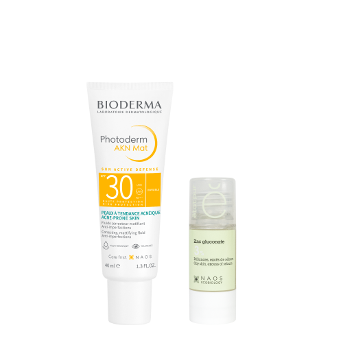 Набор Bioderma Photoderm Солнцезащитная матирующая Эмульсия AKN SPF 30 40мл + Etat Pur Сыворотка с глюконатом цинка 3% 15мл