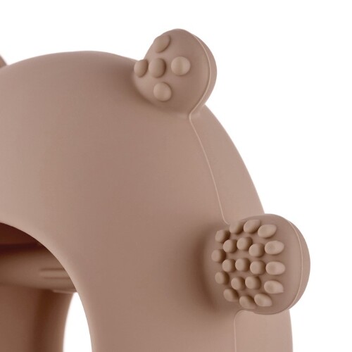 Roxy-kids прорезыватель силиконовый bear 0+/карамельный