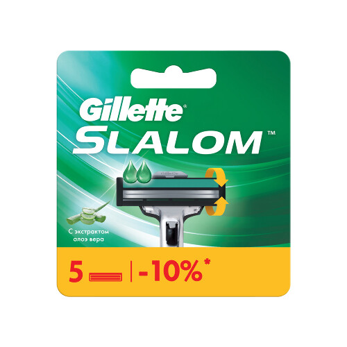 Gillette slalom кассета сменная 5 шт.