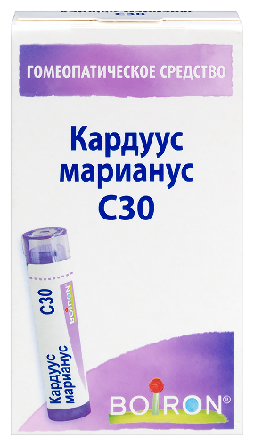 КАРДУУС МАРИАНУС С30 ГОМЕОПАТ МОНОКОМП ПРЕПАРАТ РАСТИТ ПРОИСХОЖД