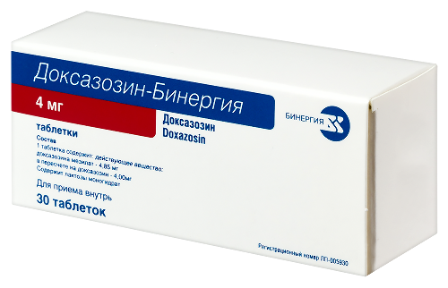 ДОКСАЗОЗИН-БИНЕРГИЯ