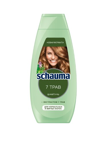 Купить Schauma шампунь 7 трав для нормальных и жирных волос 360 мл цена