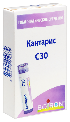 КАНТАРИС С30 ГОМЕОПАТ МОНОКОМП ПРЕПАРАТ ЖИВОТН ПРОИСХОЖД