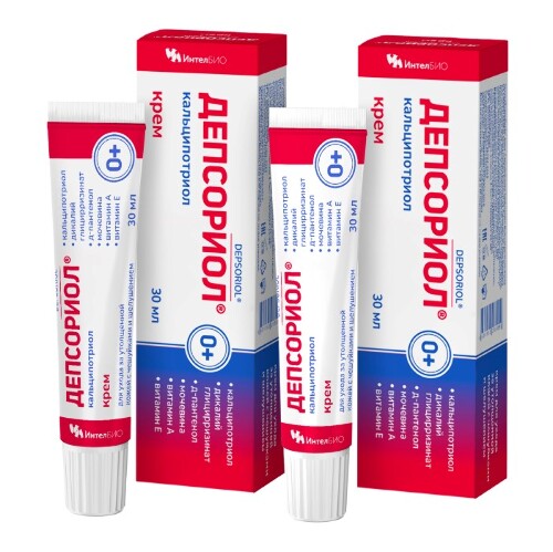 Набор из 2-х уп ДЕПСОРИОЛ КРЕМ 30МЛ со скидкой