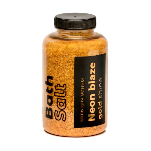 Соль для ванн bath salt neon blaze gold shine 500 гр