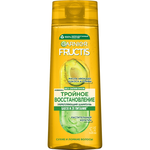 Garnier fructis шампунь укрепляющий тройное восстановление 400 мл