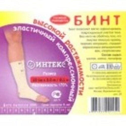 Купить БИНТ ЭЛАСТИЧНЫЙ ВЫСОКОЙ РАСТЯЖИМОСТИ 10СМX5,0М/ИНТЕКС цена