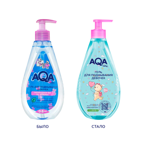 Aqa baby гель для подмывания девочек 250 мл