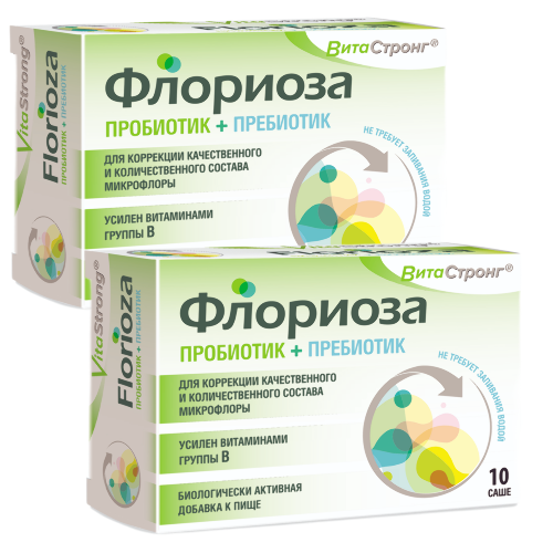Набор из 2 уп. Витастронг флориоза 10 шт. пакет-саше