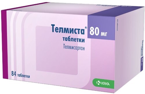 Купить Телмиста 80 мг 84 шт. таблетки цена