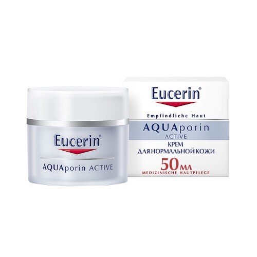 Купить Eucerin aquaporin active интенсивно увлажняющий крем для чувствительной кожи нормального и комбинированного типа 50 мл цена