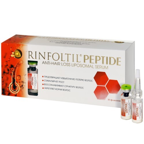 Купить Rinfoltil пептид сыворотка липосомальная против выпадения волос 30 шт. цена