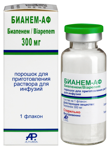 Бианем-аф порошок для приготовления раствора для инфузий 300 мг флакон 1 шт.