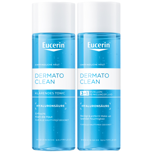 Набор EUCERIN DERMATOCLEAN: МИЦЕЛЛЯРНЫЙ ЛОСЬОН 3В1 ОСВЕЖАЮЩИЙ И ОЧИЩАЮЩИЙ 200МЛ + ТОНИК ОСВЕЖАЮЩИЙ И ОЧИЩАЮЩИЙ 200МЛ