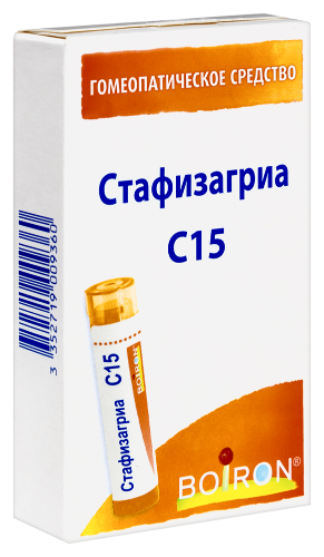 СТАФИЗАГРИА C15 ГОМЕОПАТ МОНОКОМП ПРЕПАРАТ РАСТИТ ПРОИСХОЖД