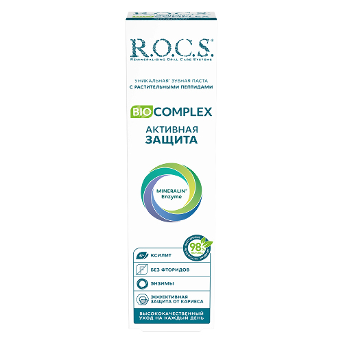 Rocs зубная паста biocomplex активная защита 94 гр