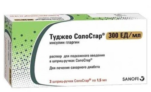 Купить Туджео соло стар 300 ЕД/мл раствор для подкожного введения 1,5 мл картридж 3 шт. цена