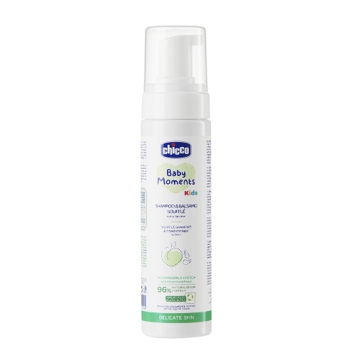 Chicco baby moments суфле шампунь и кондиционер 150 мл