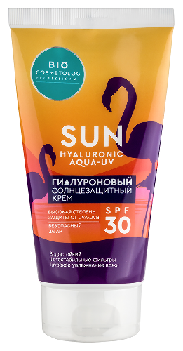 Bio cosmetolog professional крем солнцезащитный гиалуроновый spf30 150 мл