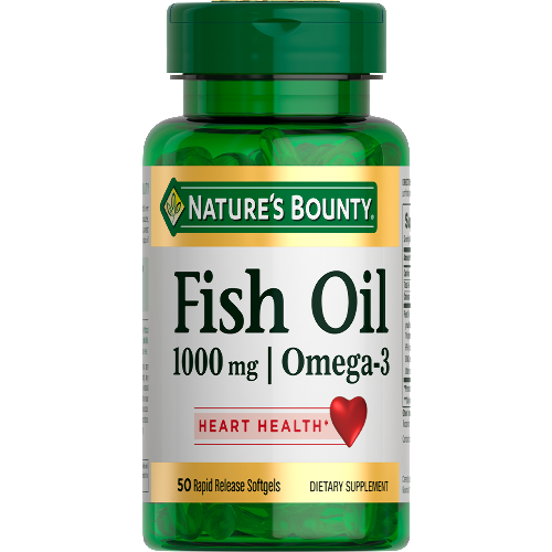 Нэйчес баунти рыбий жир 1000 мг омега-3 50 шт. капсулы массой 1517 мг