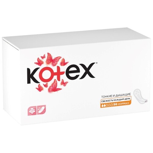 Kotex нормал ежедневные прокладки 56 шт.