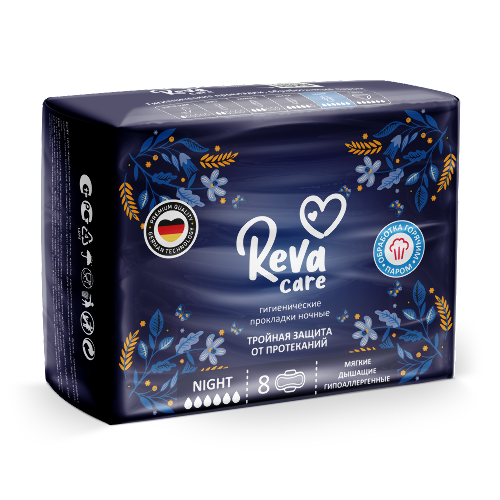 Купить Reva care night прокладки без запаха 8 шт. цена