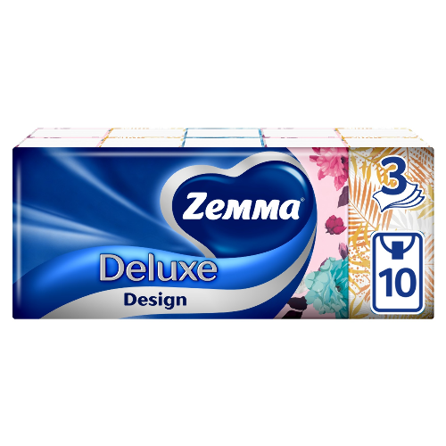 Zemma платки носовые трехслойные неароматизированные 10 шт. х 10/design