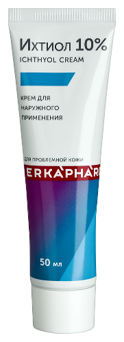 Erkapharm ихтиол 10% крем 50 мл/эркафарм