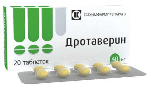 Дротаверин 40 мг 20 шт. таблетки