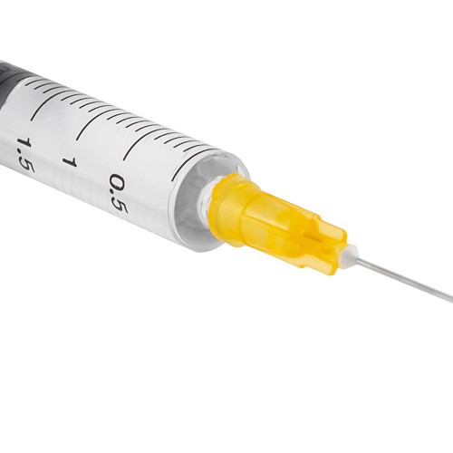 Шприц 2 мл 3-х комп c иглой 25g (0,5x25 мм) tw тонкостенной 10 шт./ цзянсу чжиюй/