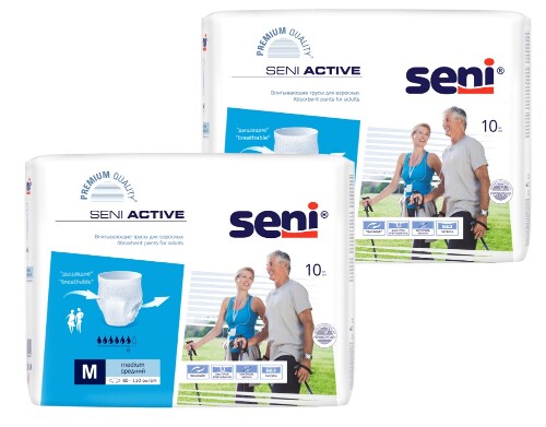 Набор Seni active трусы д/взр medium №10 из 2 уп со скидкой