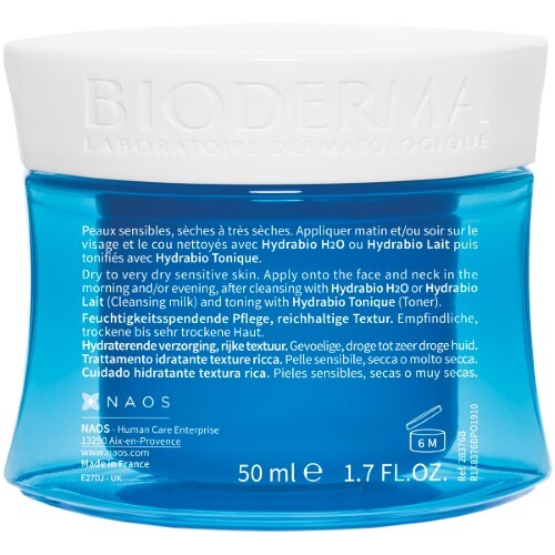 Bioderma Hydrabio крем увлажняющий для обезвоженной сухой кожи лица 50 мл