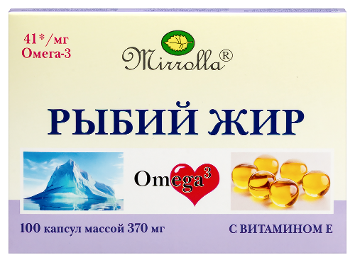 РЫБИЙ ЖИР МИРРОЛЛА С ВИТАМИН Е