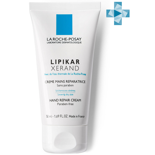 Lipikar Xerand Восстанавливающий крем для очень сухой кожи рук с аллантоином и глицерином для детей и взрослых, 50 мл
