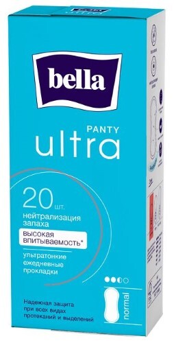 Купить Bella прокладки ежедневные panty ultra normal 20 шт. цена