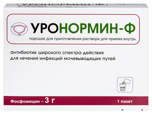 Уронормин-ф 3 гр порошок для приготовления раствора пакет 1 шт.