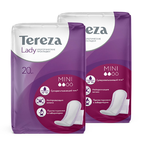Набор Terezalady урологические прокладки mini 20 шт. 2 уп по специальной цене