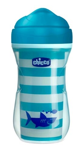 Купить Chicco active cup поильник 14+ 266 мл/синий/акула цена