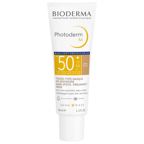 Купить Bioderma photoderm крем-гель солнцезащитный m spf 50+ 40 мл/темный оттенок цена
